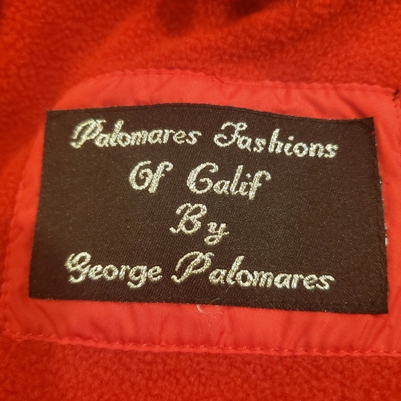Puffer Quilted Winter Womens Jacket By George Palomares Red Size Small - Picture 7 of 8